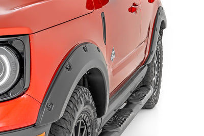 Rough Country Pocket Fender Flares | M7 Carbonized Gray | Ford Bronco Sport 4WD (2021-2025)