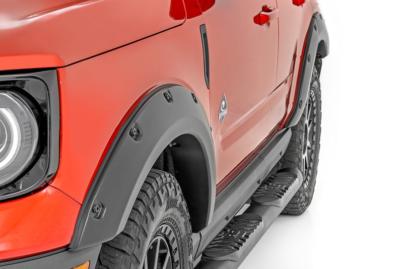 Rough Country Pocket Fender Flares | M7 Carbonized Gray | Ford Bronco Sport 4WD (2021-2025)