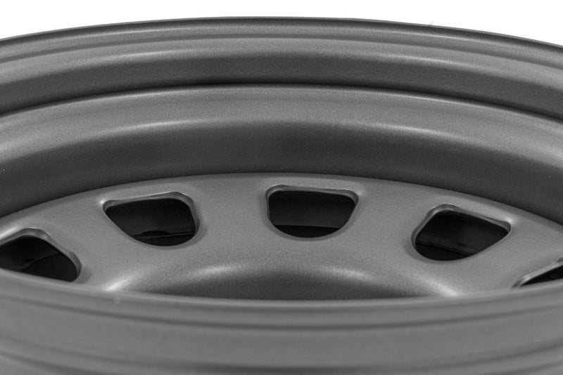 Rough Country Steel Wheel | Gray | 17x9 | 6x5.5 | 4.25 Bore | -12