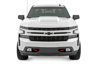 Hood Scoop | GAZ Summit White | Chevy Silverado 1500 2WD/4WD (2019-2026 & Classic)