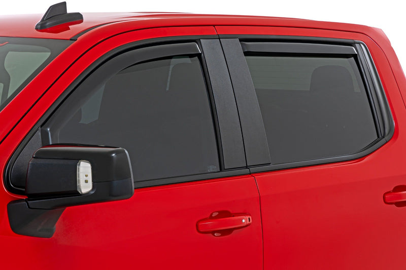 Side Window Deflectors | In Channel Rain Guard | Chevy/GMC 1500/2500HD/3500HD (19-26 & Classic)