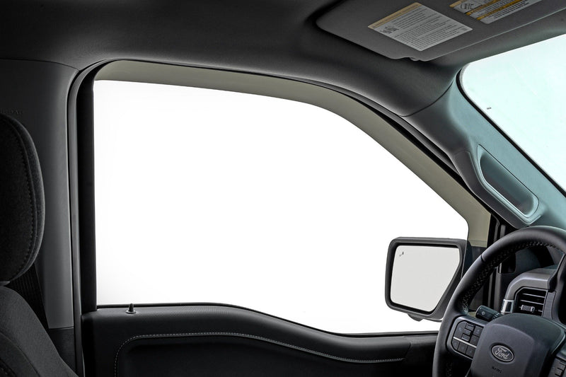 Side Window Deflectors | In Channel Rain Guard | Ford F-150/Lightning/F-250/F-350/Raptor (15-26)