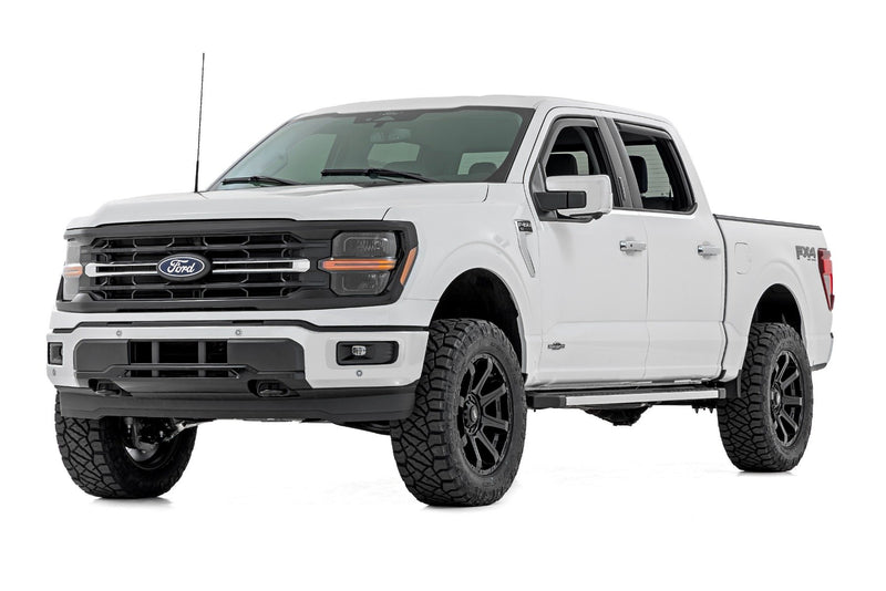 Side Window Deflectors | In Channel Rain Guard | Ford F-150/Lightning/F-250/F-350/Raptor (15-26)