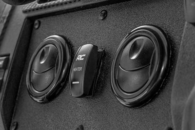 Rocker Switch | Cab Heater | 2x1 with Logo | Blue Back Light