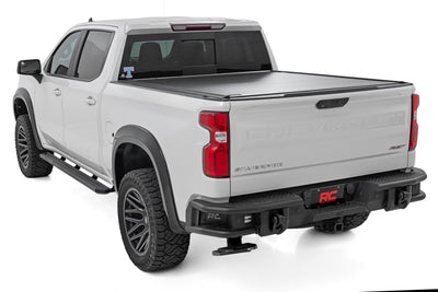 Rough Country Rear Bumper | Tubular | Chevy Silverado 1500 2WD/4WD (2019-2025)