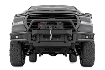 Rough Country Front Bumper | Tubular | Winch Mount | Ram 1500 2WD/4WD (2019-2024)