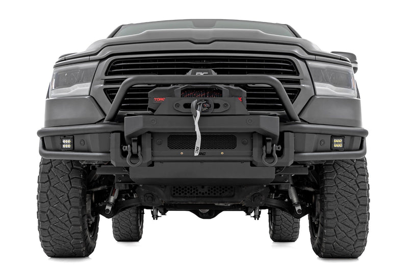 Rough Country Front Bumper | Tubular | Winch Mount | Ram 1500 2WD/4WD (2019-2024)
