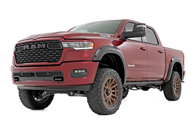 Rough Country Pocket Fender Flares | Gloss Black | Ram 1500 2WD/4WD (2025)