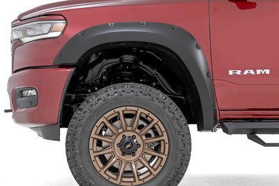 Rough Country Pocket Fender Flares | Gloss Black | Ram 1500 2WD/4WD (2025)