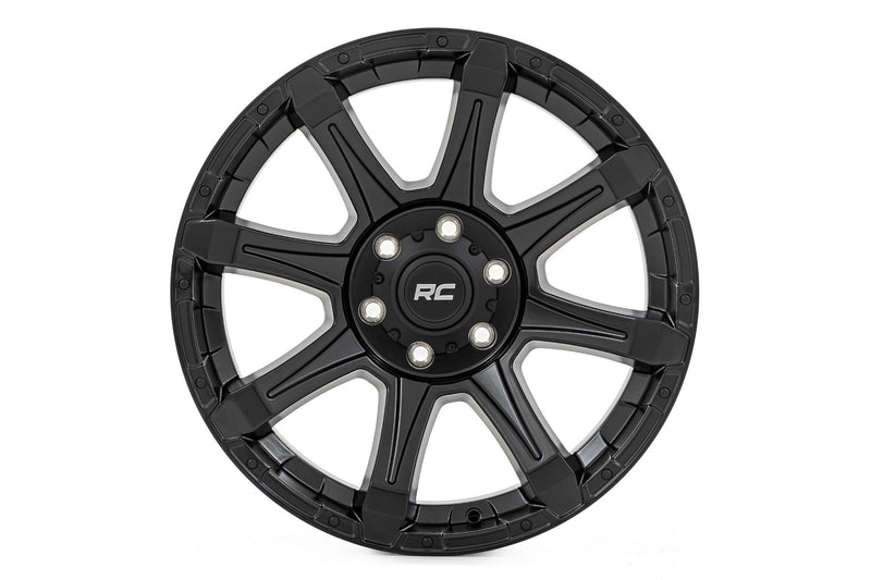Rough Country Rough Country 81 Series Wheel | One-Piece | Semi Gloss Black | 20x9 | 6x135 | -12mm