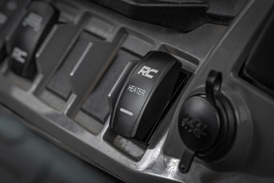 Rocker Switch | Cab Heater | 2x1 with Logo | Blue Back Light