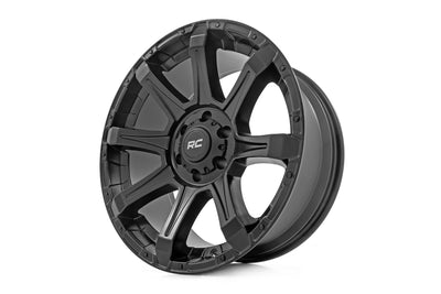 Rough Country Rough Country 81 Series Wheel | One-Piece | Semi Gloss Black | 20x9 | 6x135 | -12mm