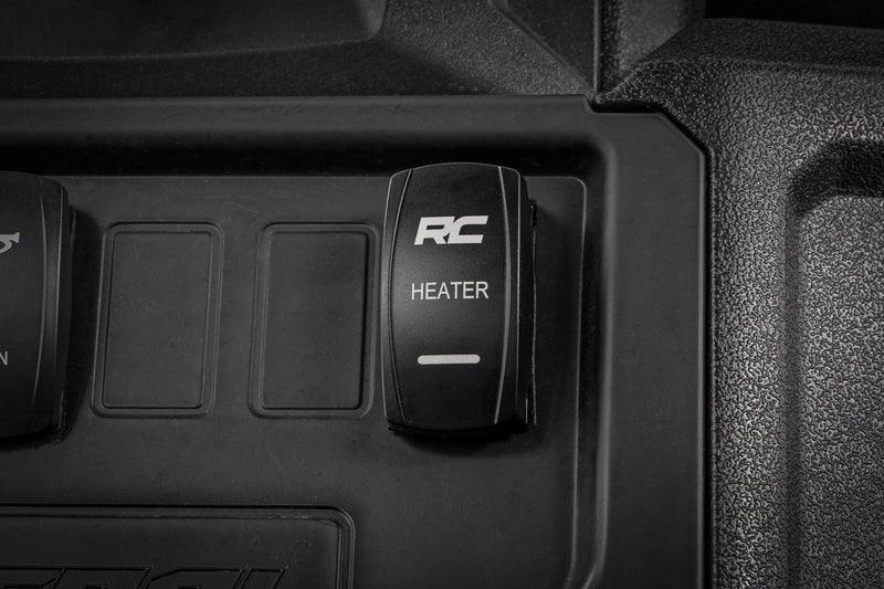 Rocker Switch | Cab Heater | 2x1 with Logo | Blue Back Light