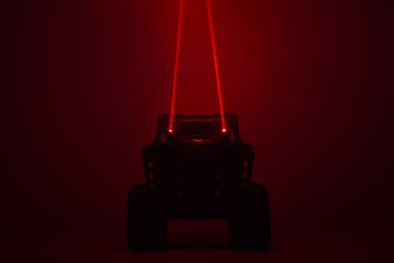 Rough Country Laser Whip Light Kit | RGBW | 1200 Lumens | Pair