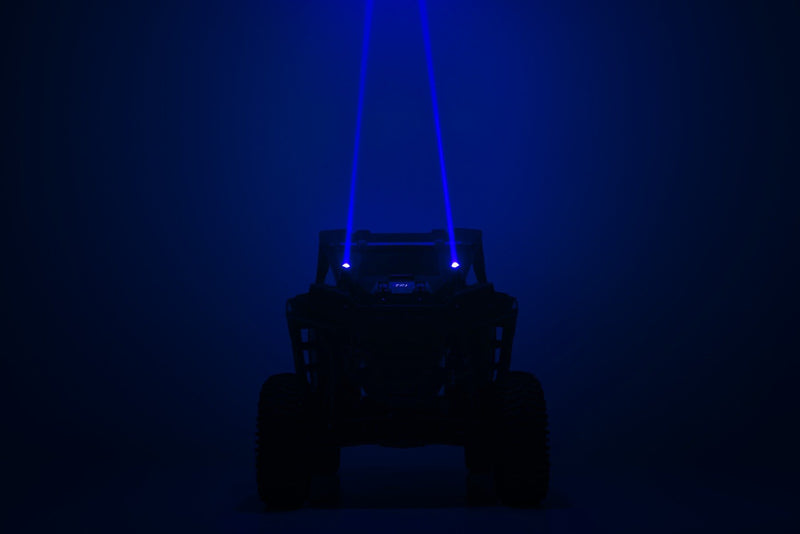 Rough Country Laser Whip Light Kit | RGBW | 1200 Lumens | Pair