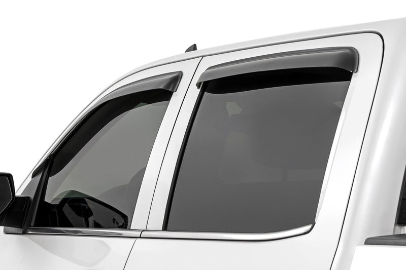 Side Window Deflectors | Tape On Rain Guard | Chevy/GMC 1500/2500HD/3500HD 2WD/4WD