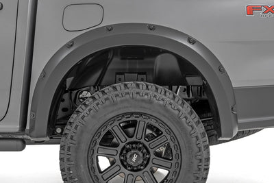 Rough Country Pocket Fender Flares | JS Iconic Silver | Ford Ranger 2WD/4WD (2024-2025)