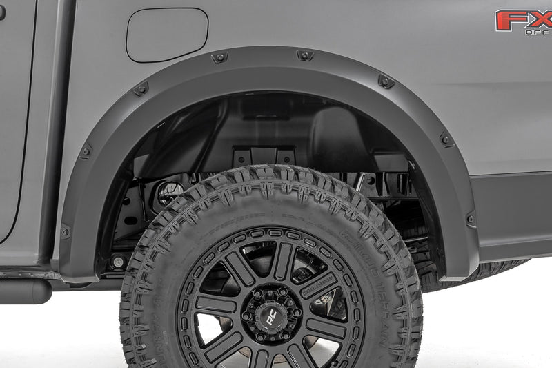 Rough Country Pocket Fender Flares | YZ Oxford White | Ford Ranger 2WD/4WD (2024-2025)