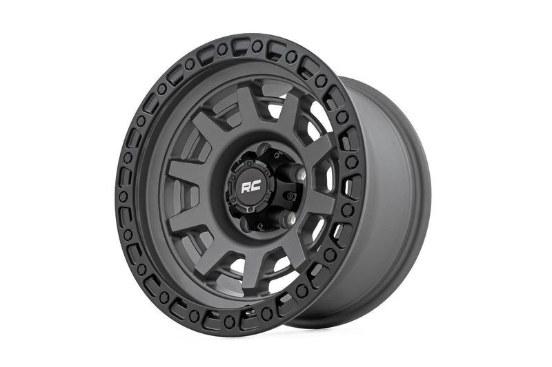 Rough Country 85 Series Wheel | One-Piece | Gunmetal Gray/Black | 15x8 | 5x5.5 | -19mm