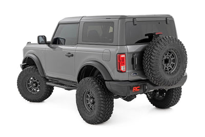 Rough Country OV2 Running Boards | Side Step Bars | 2-Door | Ford Bronco (2 Door) (21-25)