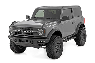 Rough Country OV2 Running Boards | Side Step Bars | 2-Door | Ford Bronco (2 Door) (21-25)