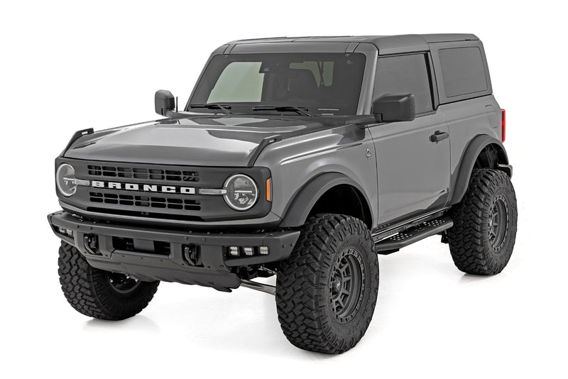 Rough Country OV2 Running Boards | Side Step Bars | 2-Door | Ford Bronco (2 Door) (21-25)