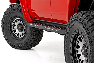 Rough Country 82 Series Wheel | One-Piece | Machined Semi Gloss Black | 15x8 | 5x4.5 | -19mm