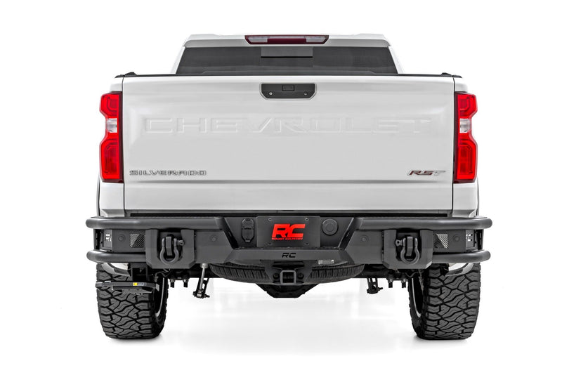 Rough Country Rear Bumper | Tubular | Chevy Silverado 1500 2WD/4WD (2019-2025)