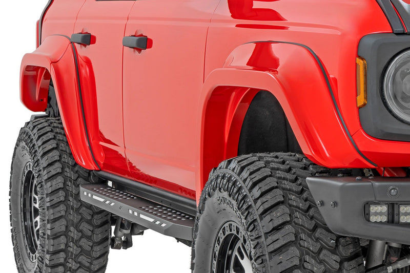 Rough Country Fender Flares | PQ Race Red | Ford Bronco 4WD (2021-2025)