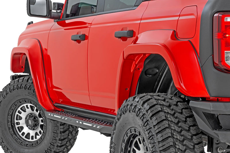 Rough Country Fender Flares | PQ Race Red | Ford Bronco 4WD (2021-2025)