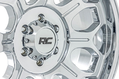 Rough Country 77 Series Wheel | One-Piece | Chrome | 20x10 | 6x135 | -25mm