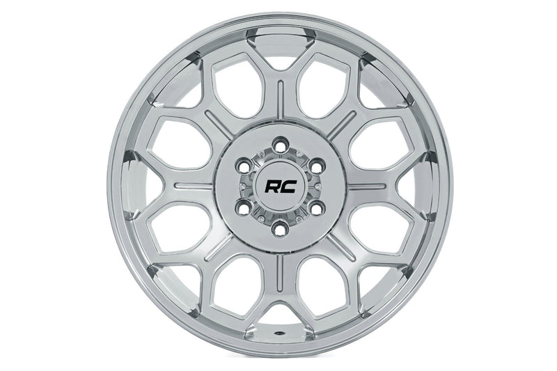 Rough Country 77 Series Wheel | One-Piece |Chrome | 22x12 | 8x180 | -44mm