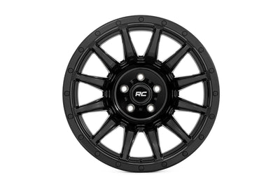 Rough Country 90 Series Wheel | One-Piece | Gloss Black | 20x10 | 8x170 | -19mm