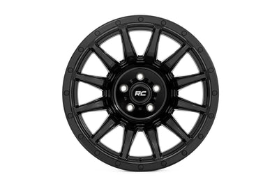 Rough Country 90 Series Wheel | One-Piece | Gloss Black | 18x9 | 6x5.5 | 0mm