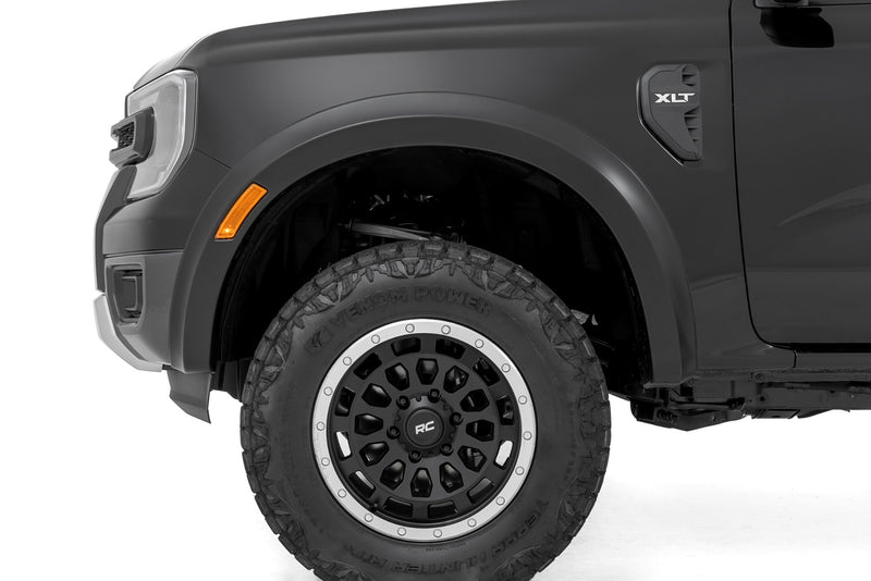 Rough Country Fender Flares | Sport | JS Iconic Siver | Ford Ranger 2WD/4WD (2024-2025)