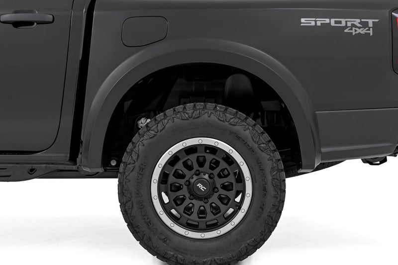 Rough Country Fender Flares | Sport | JS Iconic Siver | Ford Ranger 2WD/4WD (2024-2025)