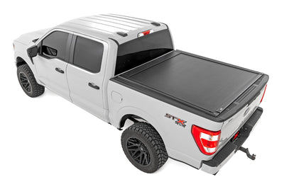 Rough Country Powered Retractable Bed Cover | 5'7" Bed | Ford F-150 2WD/4WD (2015-2025)