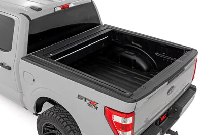 Rough Country Powered Retractable Bed Cover | 5'7" Bed | Ford F-150 2WD/4WD (2015-2025)
