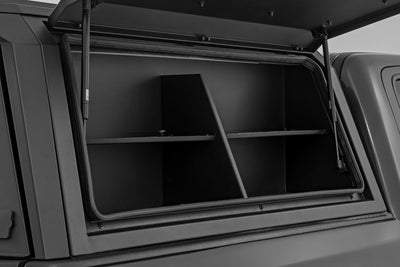 Rough Country Bed Cap Side Shelf Storage Bin | Passengers Side