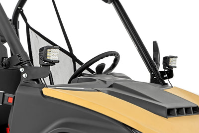 LED Light Kit | Front Mount | 3" Chrome Pair | Wide Angle | Segway 570 F