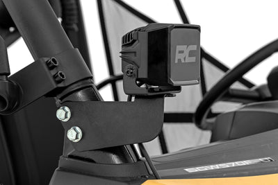 LED Light Kit | Front Mount | 2" Black Pair | White DRL | Segway 570 F