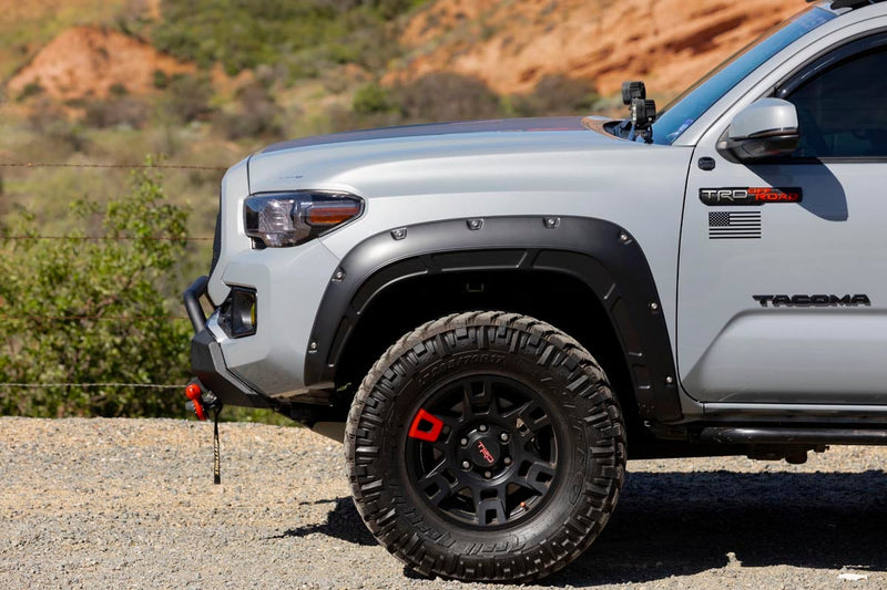 Rough Country Fender Flares | Defender | 8W2 Cavalry Blue | Toyota Tacoma 2WD/4WD (16-23)
