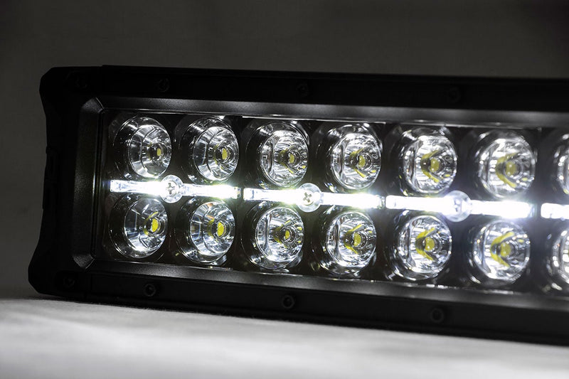 Rough Country 50 Inch Black Series LED Light Bar | Curved | Dual Row | Cool White DRL