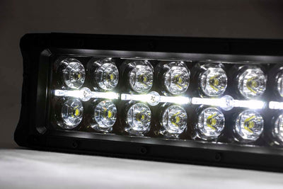 Rough Country 30 Inch Black Series LED Light Bar | Dual Row | Cool White DRL