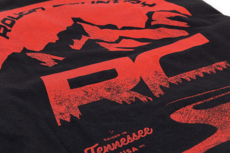 Rough Country T-Shirt | RC Mountains | Black | 2XL