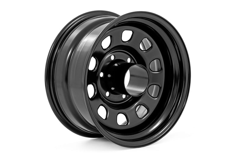 Rough Country Steel Wheel | Black | 17x9 | 6x5.5 | 4.25 Bore | -12