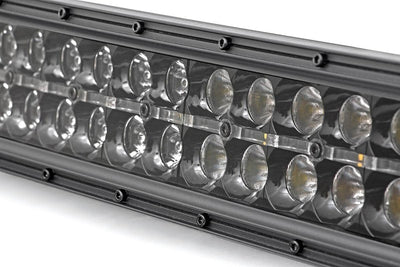 Rough Country 50 Inch Black Series LED Light Bar | Dual Row | Cool White DRL