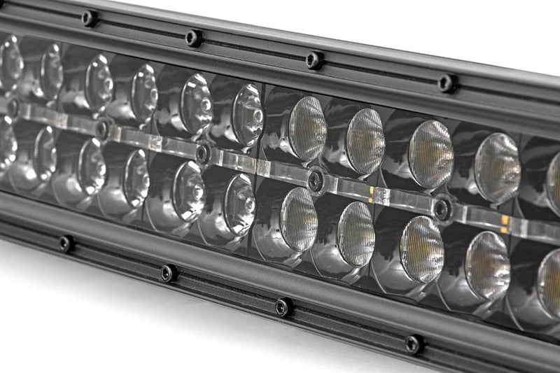 Rough Country 50 Inch Black Series LED Light Bar | Dual Row | Cool White DRL