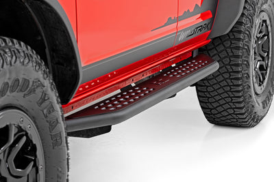 Rough Country OV2 Running Boards | Side Step Bars | 4-Door | Ford Bronco 4WD (2021-2025)