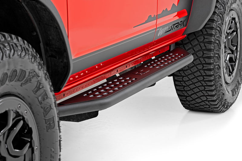 Rough Country OV2 Running Boards | Side Step Bars | 4-Door | Ford Bronco 4WD (2021-2025)
